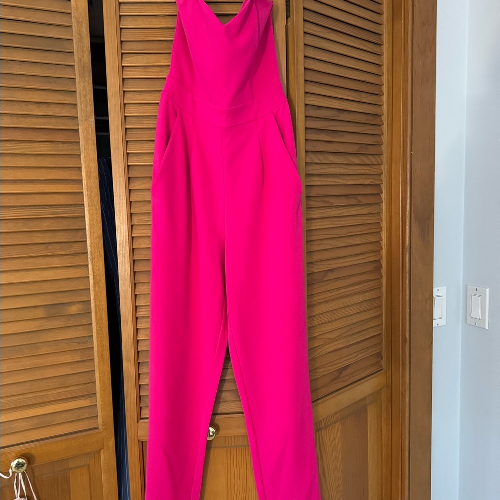 Express Vibrant Pink Jumpsuit